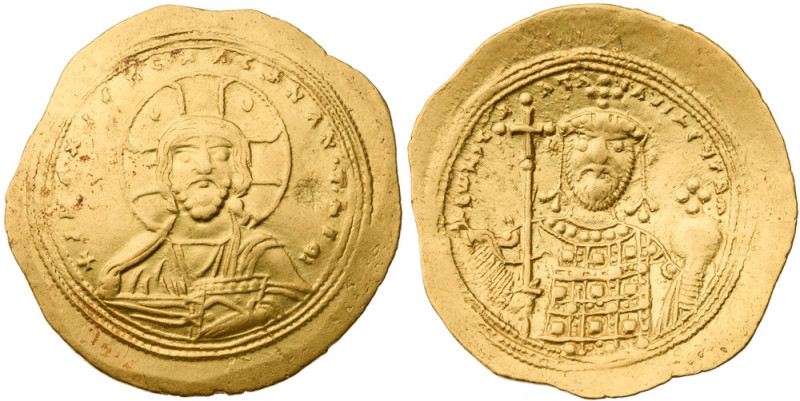 Constantine IX Monomachus. AV Histamenon Nomisma (4.5 gr.), AD 1042-1055. Consta...