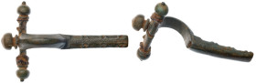 Byzantine Metal Work. Bronze Æ (31.6 gr.), 9th Century AD.

Very Fine.