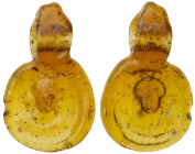 Byzantine Gold Pendant with Incuse Design Annonymous Emperor. Gold AV (weight), 9th Century AD. A thin gold pendant with an incuse design of an anonym...