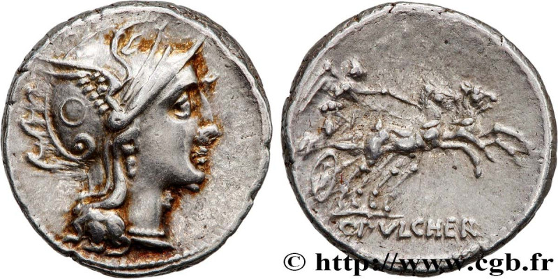 CLAUDIA
Type : Denier 
Date : 110-109 AC. 
Mint name / Town : Rome 
Metal : silv...