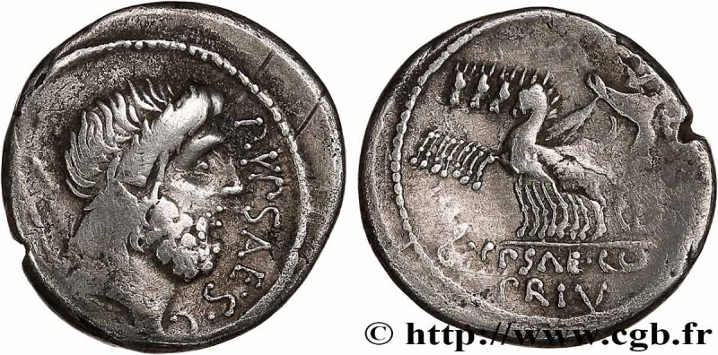 PLAUTIA
Type : Denier 
Date : 60 AC 
Mint name / Town : Rome 
Metal : silver 
Mi...