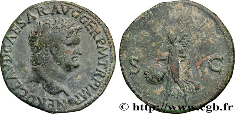 NERO
Type : As 
Date : 65 
Mint name / Town : Lyon 
Metal : copper 
Diameter : 2...