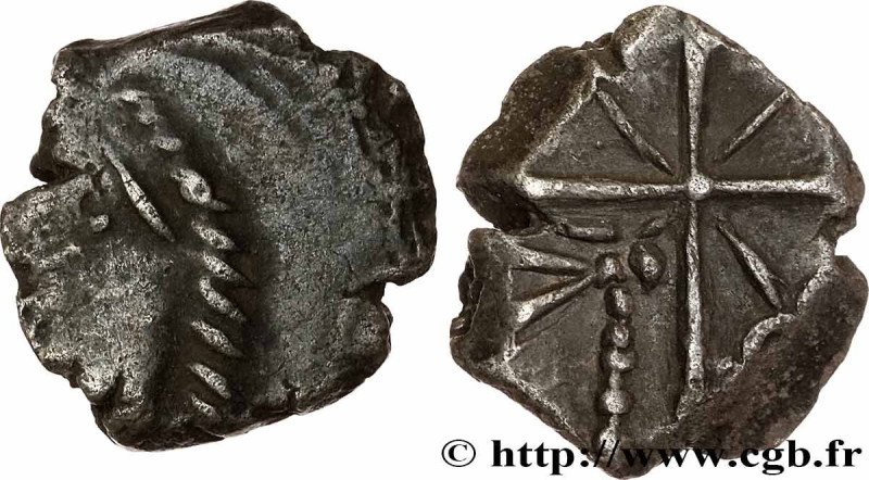 GALLIA - SOUTH WESTERN GAUL - RUTENI (Area of Rodez)
Type : Drachme “aux feuille...