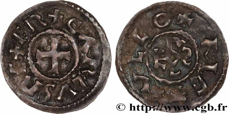 CHARLES II LE CHAUVE / THE BALD
Type : Denier 
Date : circa 840-864 
Date : n.d....