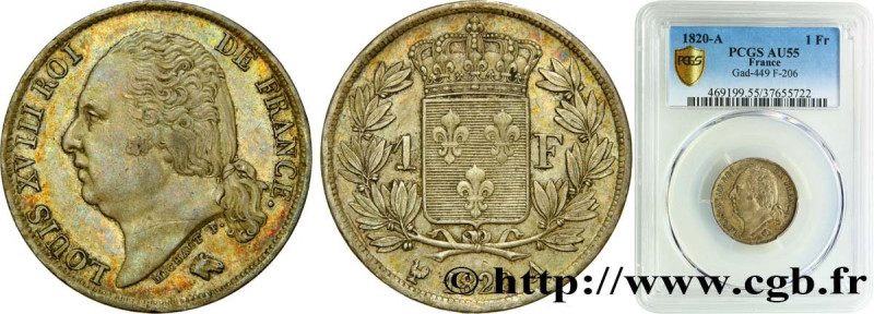 LOUIS XVIII
Type : 1 franc Louis XVIII 
Date : 1820 
Mint name / Town : Paris 
Q...