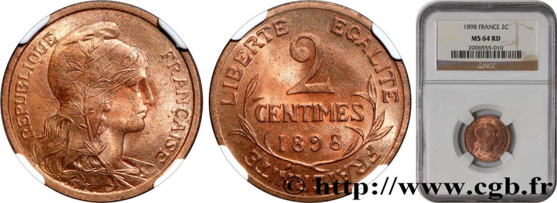 III REPUBLIC
Type : 2 centimes Daniel-Dupuis 
Date : 1898 
Mint name / Town : Pa...