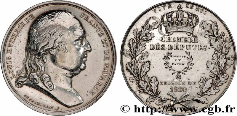 LOUIS XVIII
Type : Médaille parlementaire 
Date : 1820 
Metal : silver 
Diameter...