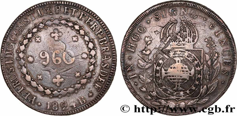 BRAZIL - EMPIRE OF BRAZIL - PETER I
Type : 960 Réis  
Date : 1824 
Mint name / T...