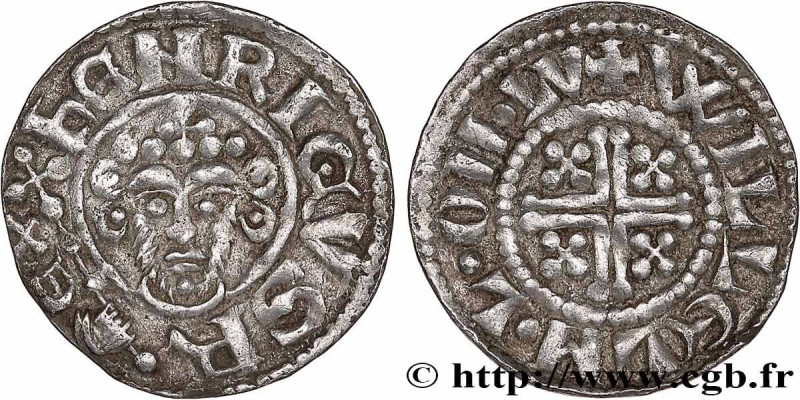 ENGLAND - JOHN LACKLAND - COINAGE IN THE NAME OF HENRY II
Type : Penny dit “shor...