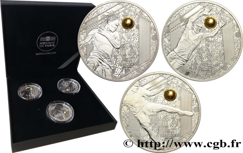 FRANCE
Type : Coffret Belle Épreuve 3 x 10 Euro UEFA 2016  
Date : 2016 
Mint na...