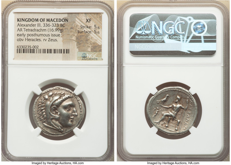 MACEDONIAN KINGDOM. Alexander III the Great (336-323 BC). AR tetradrachm (27mm, ...