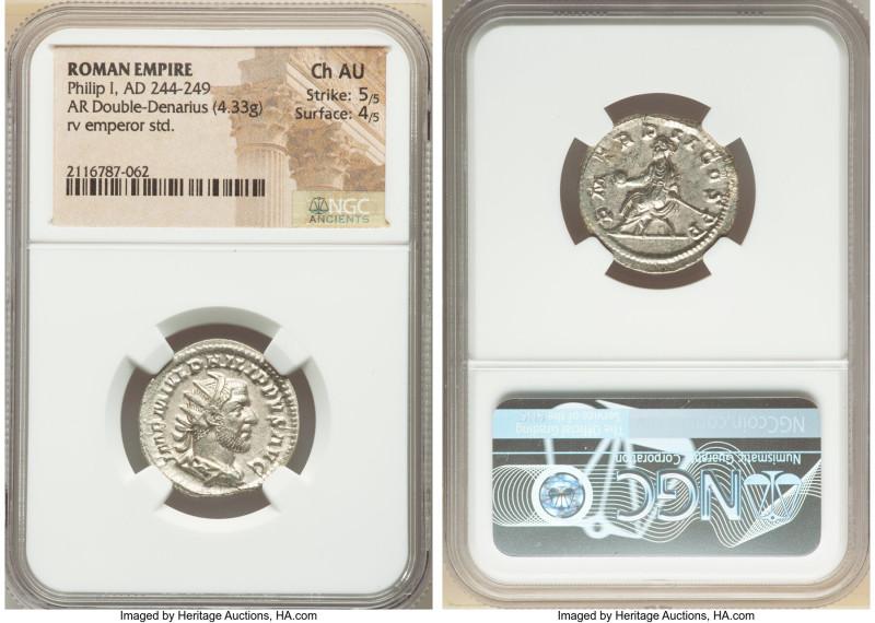 Philip I (AD 244-249). AR antoninianus (22mm, 4.33 gm, 6h). NGC Choice AU 5/5 - ...