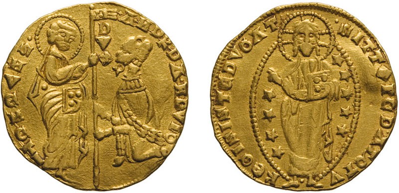 ZECCHE ITALIANE. VENEZIA. ANDREA DANDOLO (1343-1354). DUCATO - Oro, 3,46 gr, 20 ...
