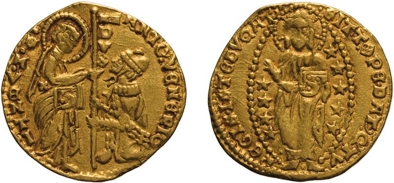 ZECCHE ITALIANE. VENEZIA. ANTONIO VENIER (1382-1400). DUCATO - Oro, 3,52 gr, 20 ...
