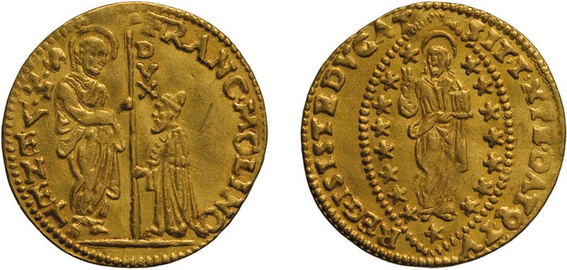 ZECCHE ITALIANE. VENEZIA. FRANCESCO DA MOLIN (1646-1655). ZECCHINO - Oro, 3,47 g...
