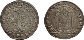ZECCHE ITALIANE. VENEZIA. FRANCESCO MOLIN (1646-1655). SCUDO DELLA CROCE (140 SOLDI) - Argento, 31,61 gr, 42 mm. BB
D: * FRANC MOLINO DVX VENE * Croc...