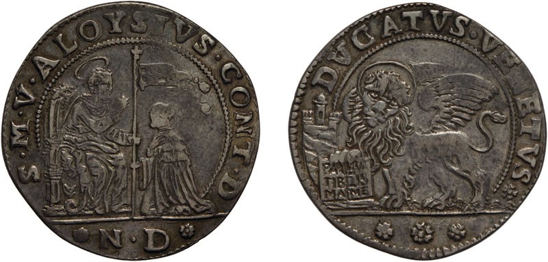 ZECCHE ITALIANE. VENEZIA. ALVISE CONTARINI (1676-1682). DUCATO - Argento, 19,49 ...