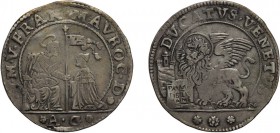 ZECCHE ITALIANE. VENEZIA. FRANCESCO MOROSINI (1688-1694). DUCATO - Argento, 22,63 gr, 39 mm. qBB
D: San Marco seduto in trono benedice e porge il ves...