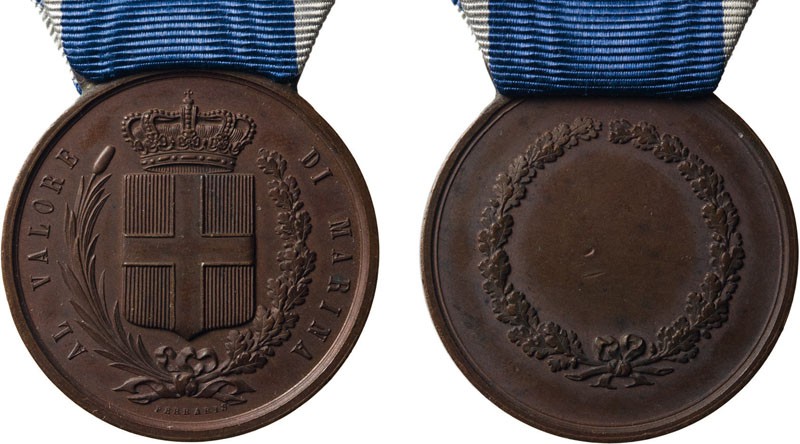 MEDAGLIE E DECORAZIONI ITALIANE. REGNO DI SARDEGNA POI D'ITALIA. MEDAGLIA AL VAL...