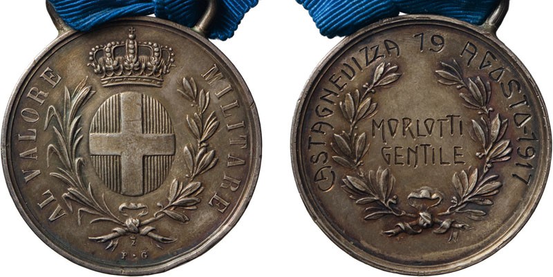 MEDAGLIE E DECORAZIONI ITALIANE. REGNO D'ITALIA. MEDAGLIA AL VALORE MILITARE - A...