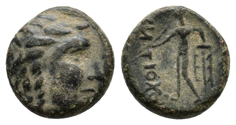 Antiochos III Megas, Seleukid Kingdom, Sardes mint. Laureate head of Apollo righ...