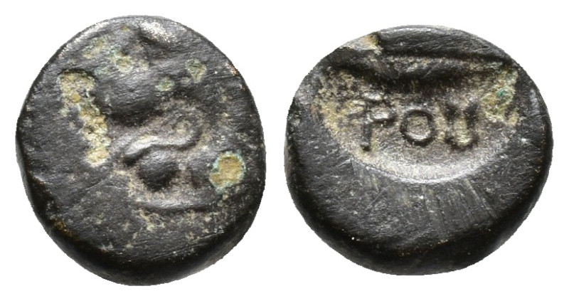 Uncertaing greek coin. AE 1,30g