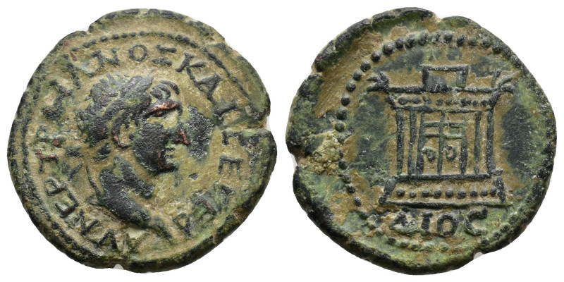 Bithynia, Nicaea. Trajan. A.D. 98-117. Æ assarion. AVT NEP TPAIANOC KAI CE ΓEP, ...