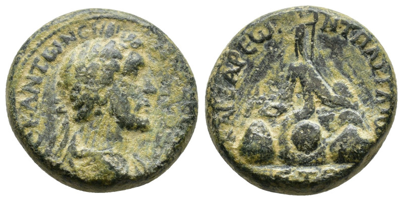 Cappadocia, Caesarea, Antoninus Pius 138-161. Laureate head of Antoninus Pius, r...