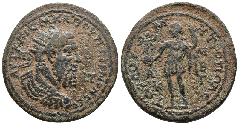 Cilicia, Tarsus. Pupienus 238 AD. ΑΥΤ ΚΑΙϹ Μ ΚΛ ΠΟΥΠΙΗΝΟΝ ϹƐΒ, Π Π, radiate, dra...