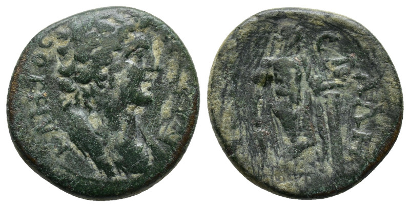 Lydia, Sala. Trajan (98-117). ΙΕΡΑ ϹΥΝΚΛΗΤΟϹ; draped bust of Senate, r. / ϹΑΛΗΝΩ...