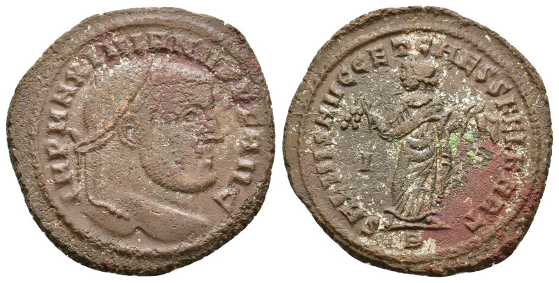 Galerius Maximianus (Caesar, 293-305). Follis. Carthage. IMP MAXIMIANVS P F AVG....