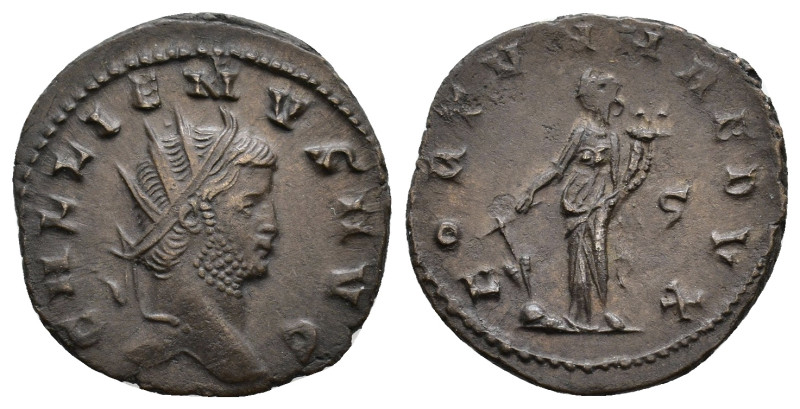 Gallienus Antoninianus. Rome, AD 253-268. GALLIENVS AVG, radiate head right / FO...