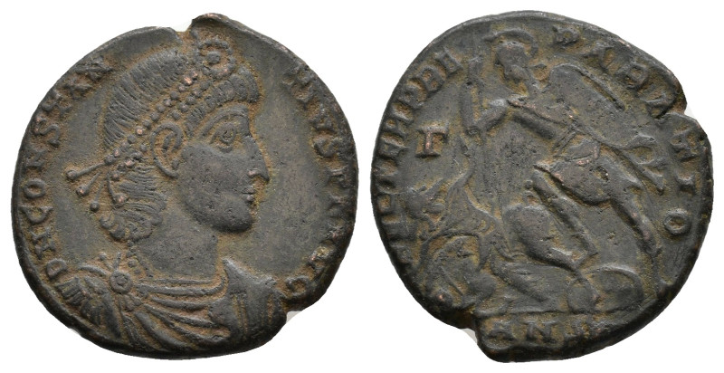 Constantius II. AD 337-361. Antioch, AD 348-350. D N CONSTAN-TIVS P F AVG, diade...