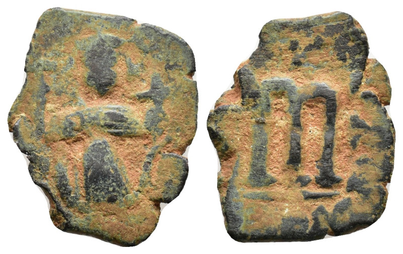 ARAB-BYZANTINE. Early Caliphate (636-660). Ae Fals. AE 2,71g