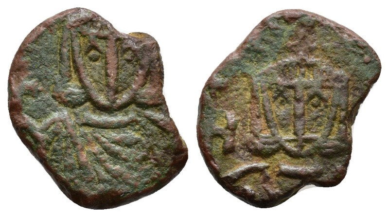 NICEPHORUS I and STAURICIUS. 803-811 AD. Æ Follis . Syracuse mint. Struck 803-81...