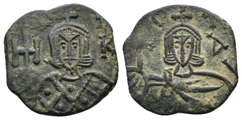 NICEPHORUS I and STAURICIUS. 803-811 AD. Æ Follis . Syracuse mint. Struck 803-81...