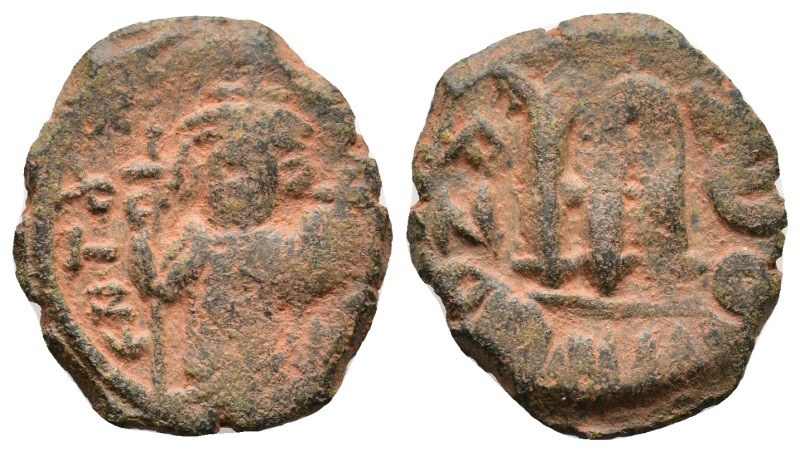 ARAB-BYZANTINE. Early Caliphate (636-660). Ae Fals 4,06g