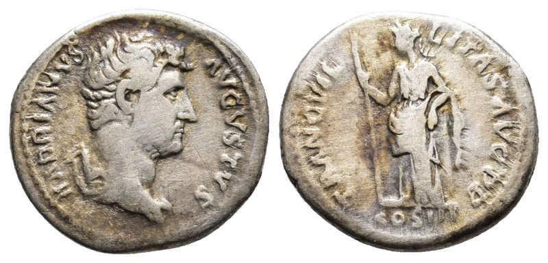 Hadrian (AD 117-138). Rome, AD 129-130. HADRIANVS AVGVSTVS, headof Hadrian right...