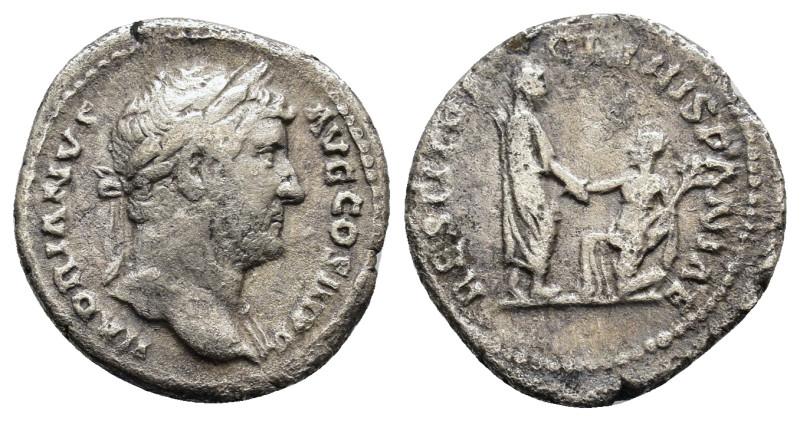 Hadrian 117-138 AD. Rome, AD 130-133. HADRIANVS AVG COS III P P, laureate head o...