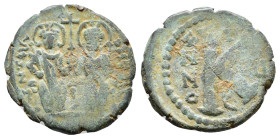 Justin II (565-578) and Sophia Æ Half follis AE 6,38g