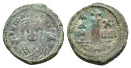 Mauricius Tiberius (582-602 AD). AE Decanummium AE 3,45g