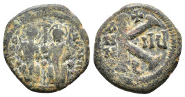 Justin II (565-578) and Sophia Æ Half follis AE 7,29g