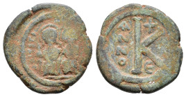 Justin II (565-578) and Sophia Æ Half follis AE 6,79g