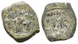 Imitation of a follis of Heraclius & H.Constantine & Martina AD 610-641, AE 5,73g