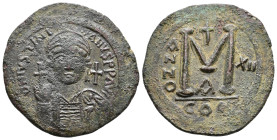 Justinian I. 527-565. Æ Follis Constantinople mint AE 22,10g