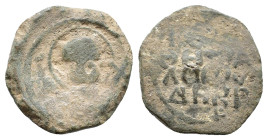 Tancred AD 1101-1103. Antioch Follis. AE 3,44g