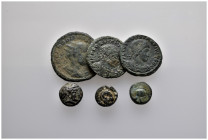 Lot of 6 Ancient coins. LOT AS SEEN. NO RETURN