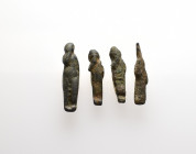 Lot of 4 pendants Harpocrates. From different periods. From a Musikus Collection, formed before 2005. LOT AS SEEN. NO RETURN.