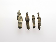 Lot of 4 pendants Harpocrates. From different periods. From a Musikus Collection, formed before 2005. LOT AS SEEN. NO RETURN.