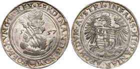 Ferdinand I., 1 Thaler 1557, Joachimsthal R